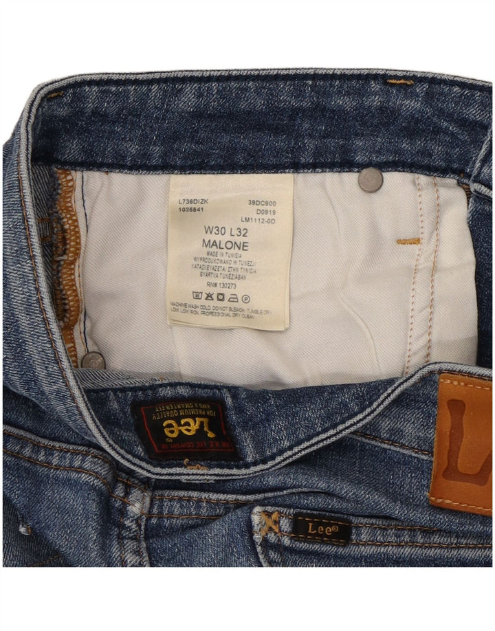 Lee Damen Malone Skinny Jeans W30 L32 Blaue Baumwolle