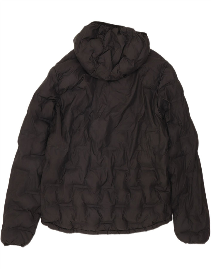 Superdry Herren-Jacke mit Kapuze, gepolstert, UK 40, Größe L, Schwarz, Polyester