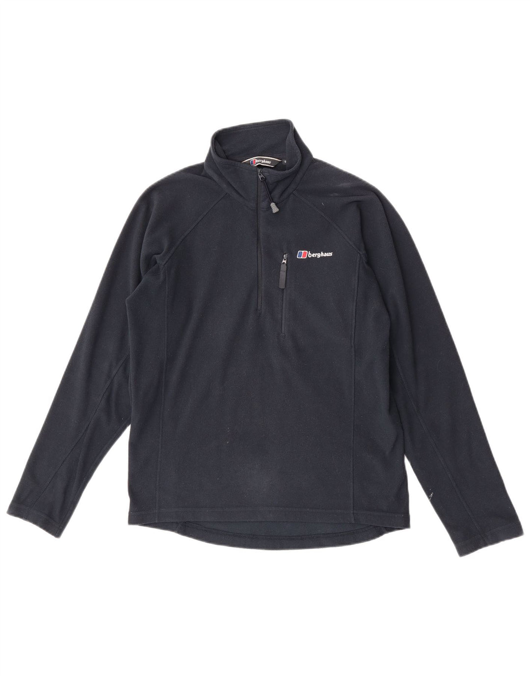 Berghaus Herren-Fleecepullover mit Reißverschluss am Hals, klein, marineblau, Polyester