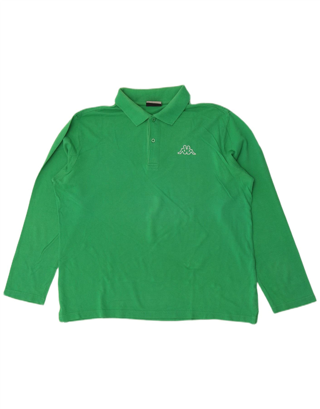 Kappa Herren Langarm-Poloshirt, groß, Grün