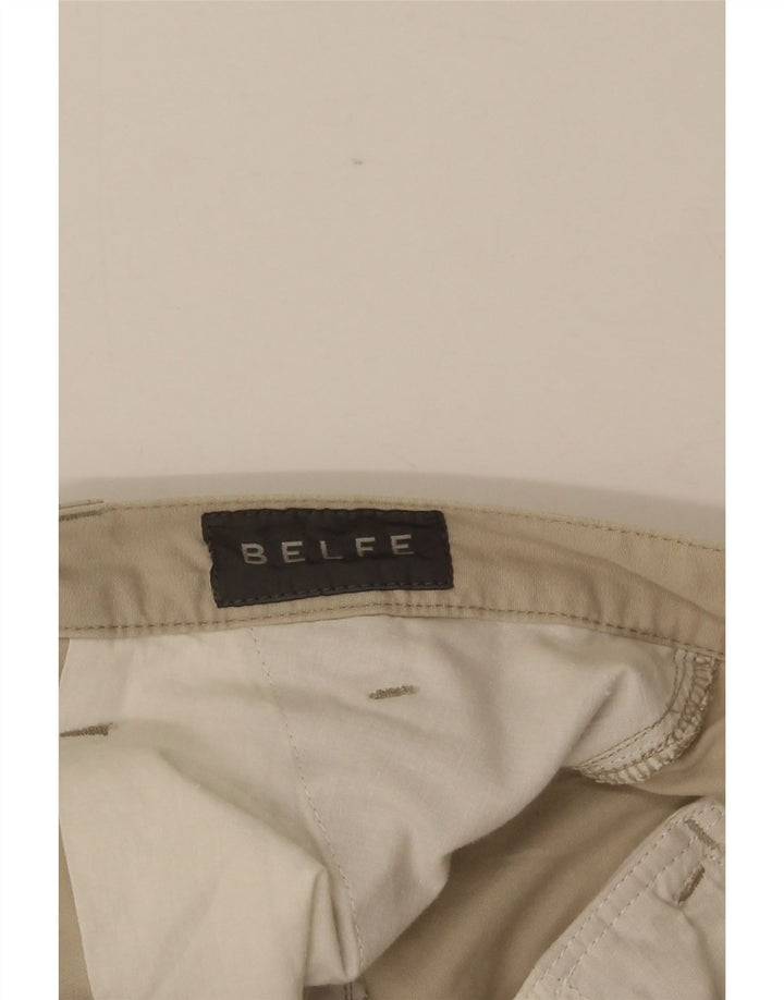 BELFE & BELFE Herren Cargo-Shorts W34 Große beige Baumwolle