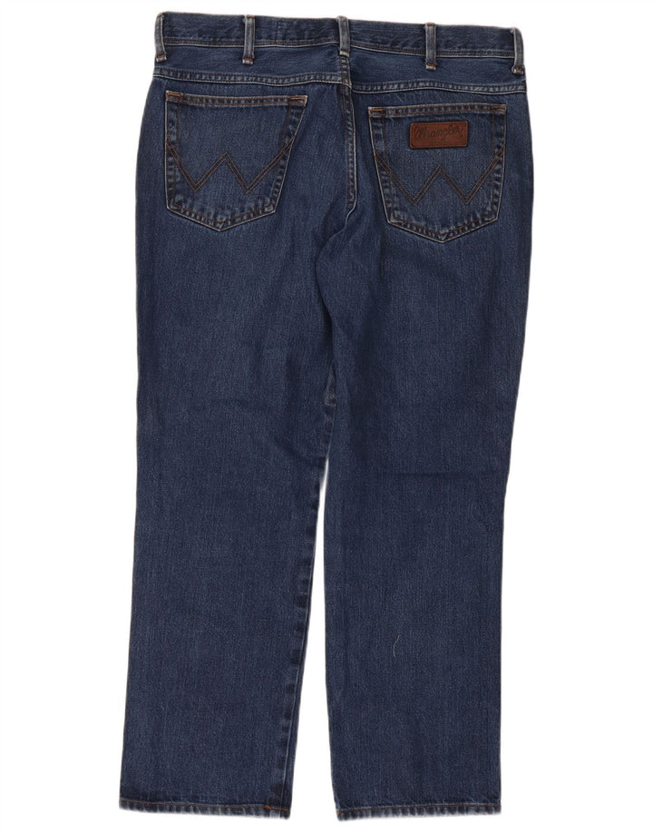 Wrangler Herren Texas Straight Jeans W38 L30 Blaue Baumwolle