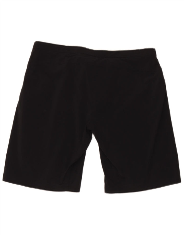 Adidas Damen Cargo Shorts UK 16 Large W34 Schwarzes Nylon