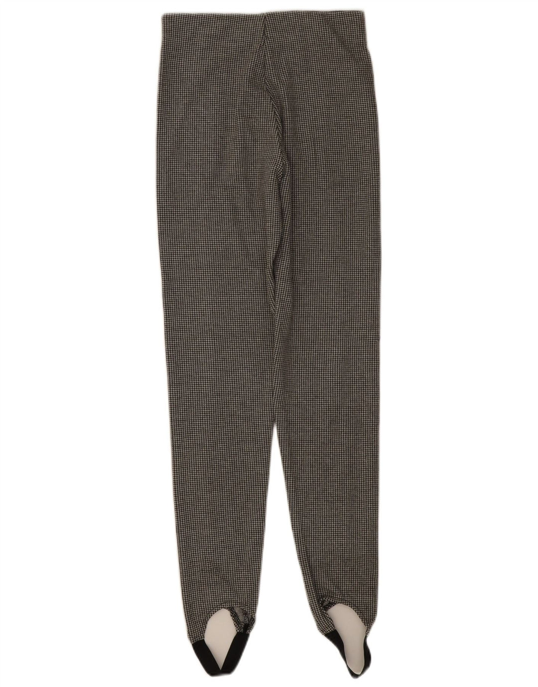Zara Damen Steigbügel-Freizeithose, Größe S, W26, L26, grauer Hahnentrittmuster