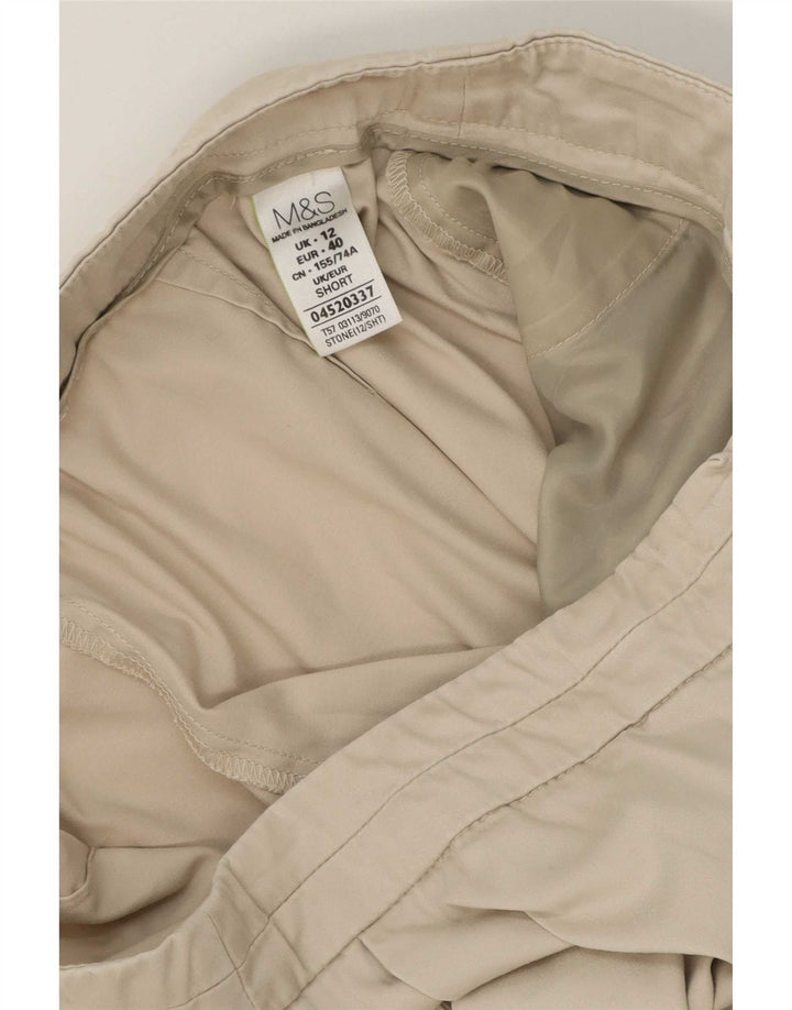 Gerade Capri-Hose für Damen von Marks & Spencer, UK 12, M, W30, L22, Beige