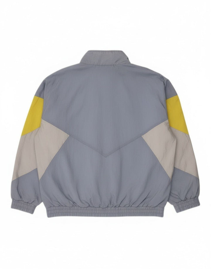 Masita Herren-Trainingsanzugoberteil, XL, blaues Colourblock-Polyamid