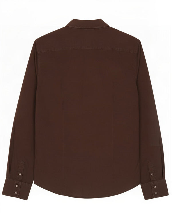 Tommy Hilfiger Damen Smokinghemd US 8 Mittelbraun