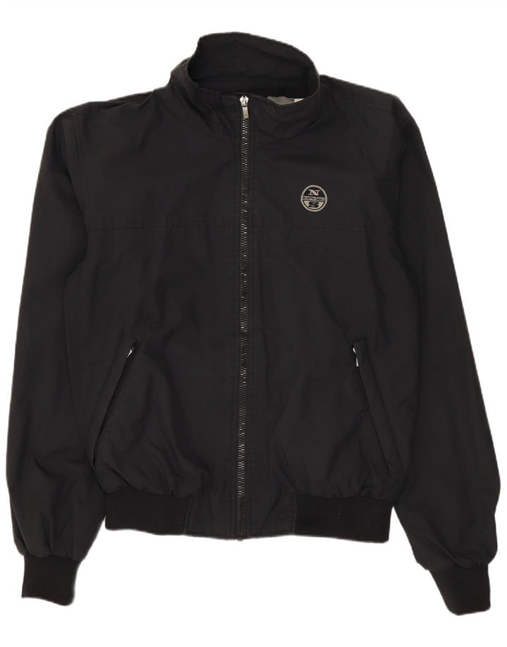 North Sails Herren Bomberjacke UK 36 Small Marineblaues Nylon