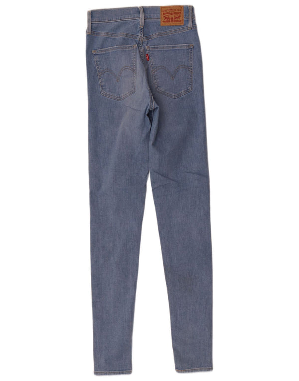 Levi's Damen Mile High Super Skinny Jeans W27 L33 Blaue Baumwolle
