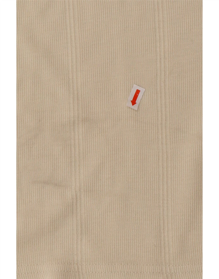 ADIDAS Herren T-Shirt Top UK 40/42 Mittelbeige Baumwolle