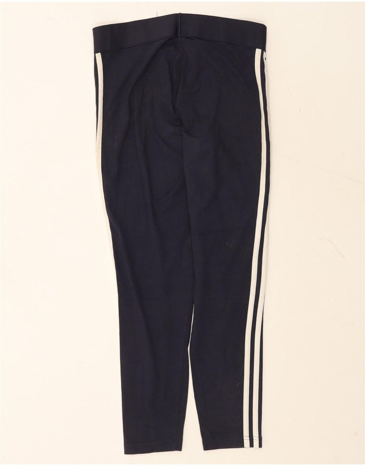Adidas Damen Leggings UK 12/14 Medium Marineblau