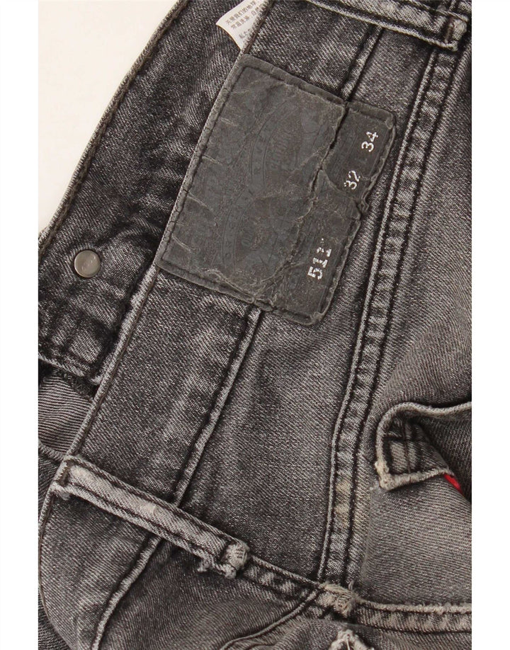 Levi's Herren 511 Slim Jeans W32 L34 Graue Baumwolle