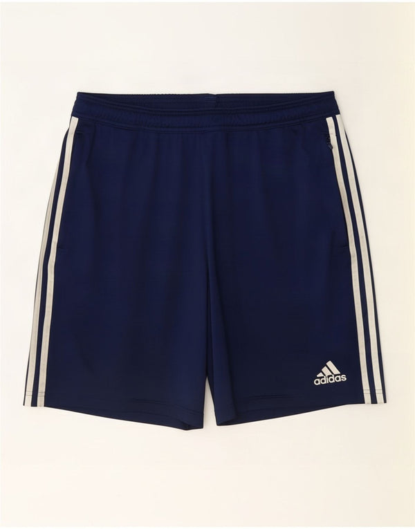 Adidas Mens Aeroready Sport Shorts Large Navy Blue Polyester