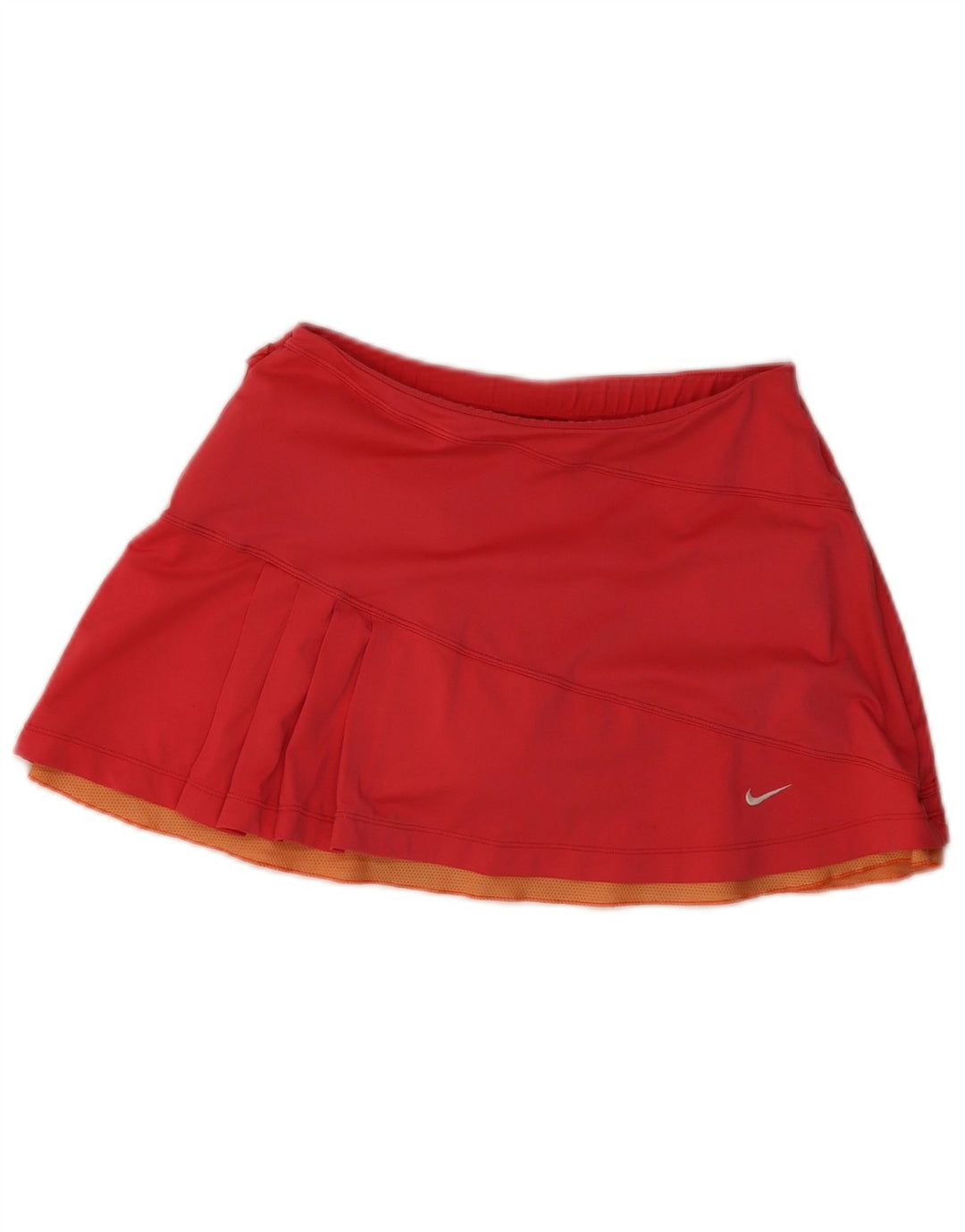 Nike Damen Dri Fit Tennisrock UK 8/10 Small Rot Polyester