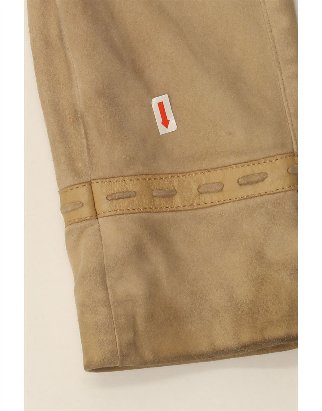 ASICS Womens Suede Jacket UK 14 Medium Beige Vintage Asics and Second-Hand Asics from Messina Hembry 