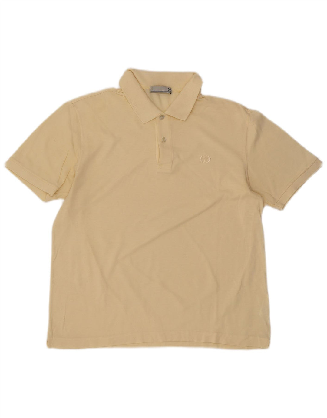 Sergio Tacchini Herren Poloshirt IT 50 mittelgelbe Baumwolle