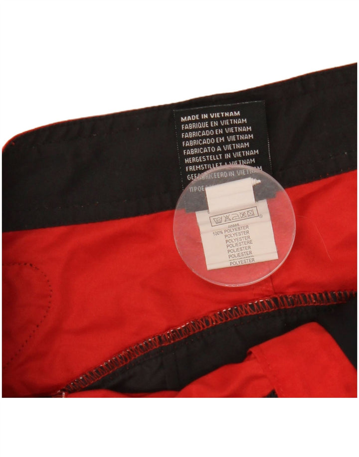 Quiksilver Herren-Badeshorts mit Grafik, Mittelrotes Farbblock-Polyester