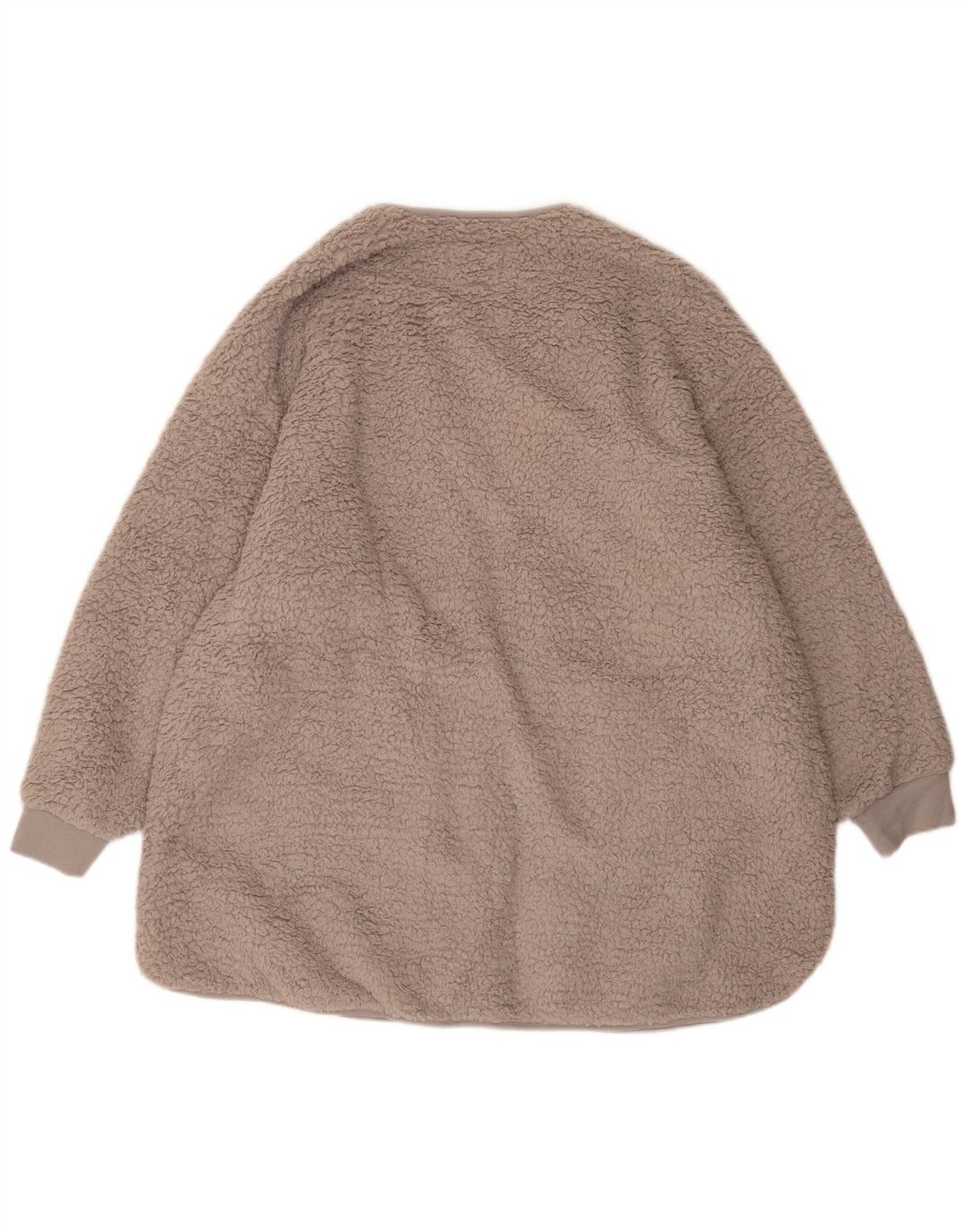 Marks & Spencer Damen Übergroßer offener Fleecemantel UK 18 XL Grau