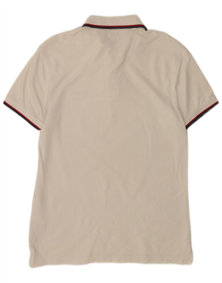 Levi's Herren-Poloshirt aus mittelweiß gestreifter Baumwolle
