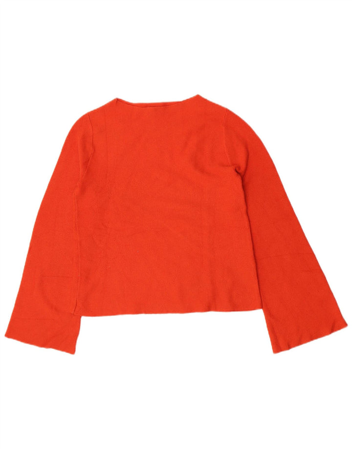 Oasis Damen Top Langarm UK 6 XS Orange Viskose
