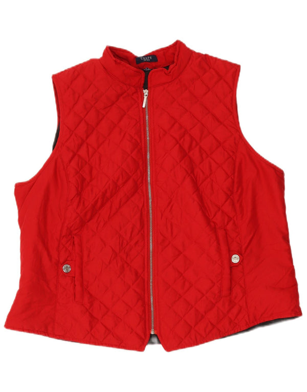 Chaps Damen Steppweste UK 18 XL Rot
