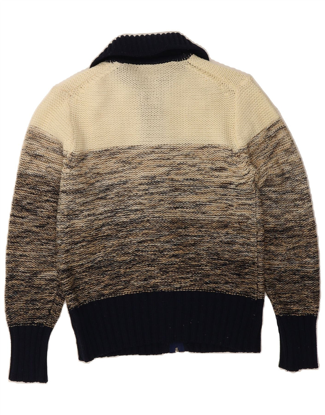 C&A Womens Cardigan Sweater IT 52/54 2XL Beige Colourblock Polyacrylic Vintage C&A and Second-Hand C&A from Messina Hembry 