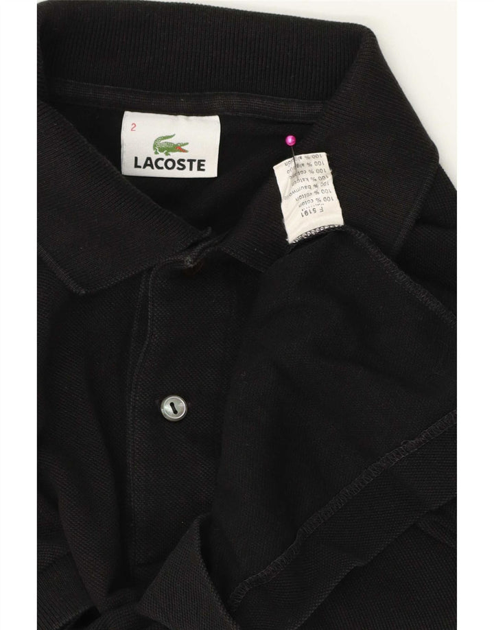 Lacoste Herren-Poloshirt, Größe 2 XS, schwarze Baumwolle