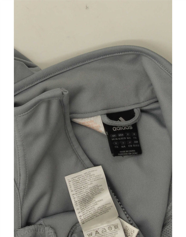 Adidas Jungen Grafik-Trainingsanzug-Top-Jacke, 15–16 Jahre, Grau, Farbblock