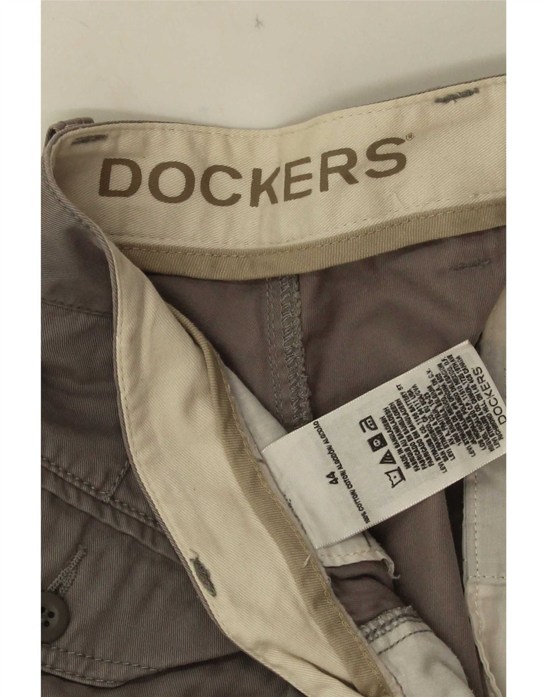 Dockers Herren Cargoshorts W44 2XL Graue Baumwolle