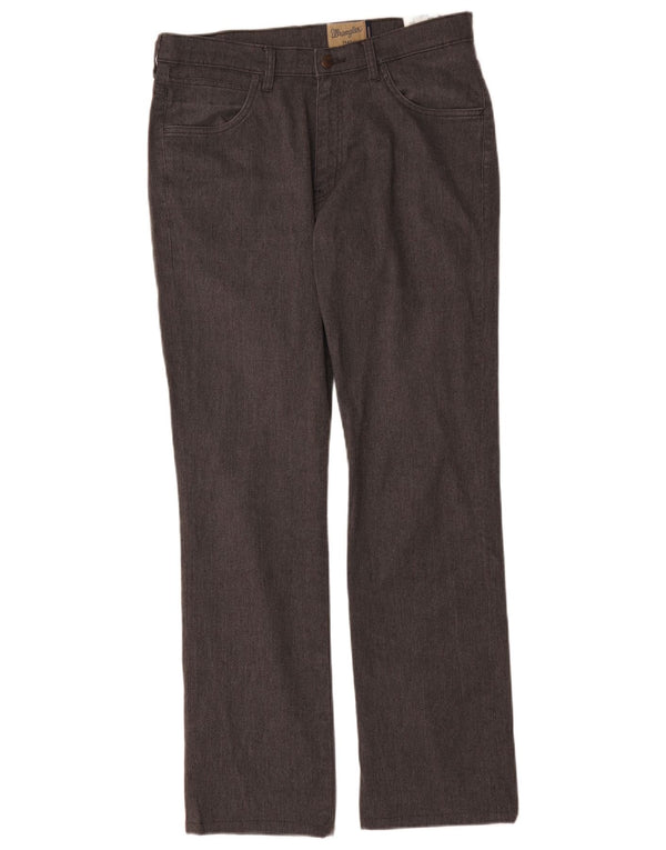 Wrangler Herren Arizona Stretch Straight Jeans W34 L34 Graue Baumwolle