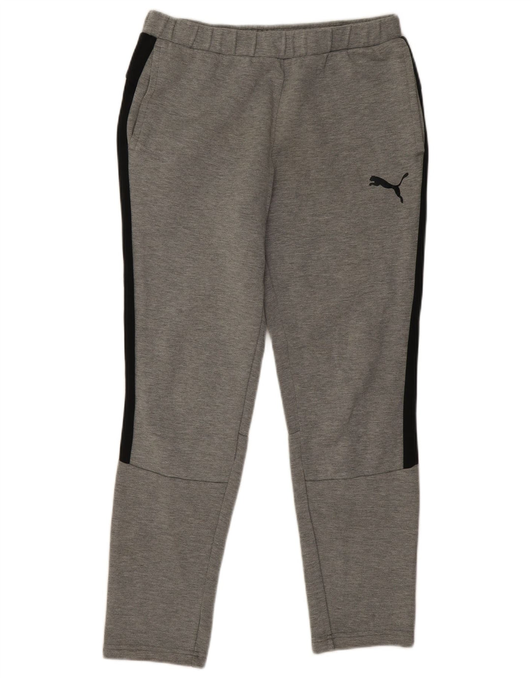 Puma Herren-Trainingshose aus mittelgrauer Colourblock-Baumwolle