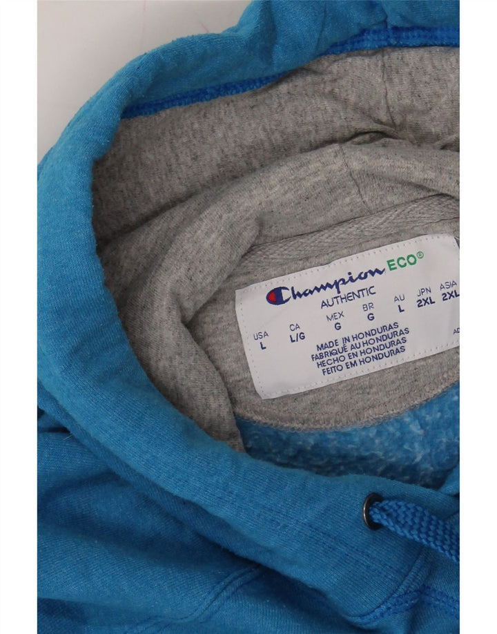 CHAMPION Womens Hoodie Jumper UK 16 Large Blue Vintage Champion and Second-Hand Champion from Messina Hembry 