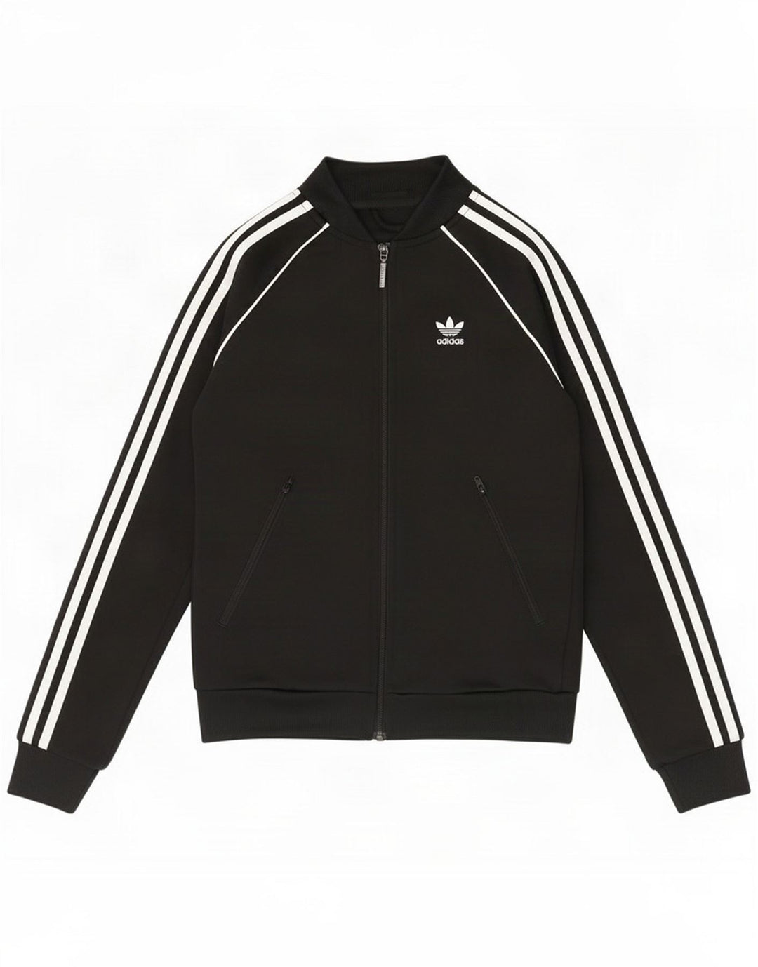 Adidas Damen Trainingsanzug Top Jacke UK 4 XS Schwarz Polyester