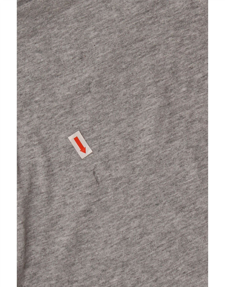 Nike Herren-T-Shirt mit Grafik, Größe S, grau gefleckte Baumwolle