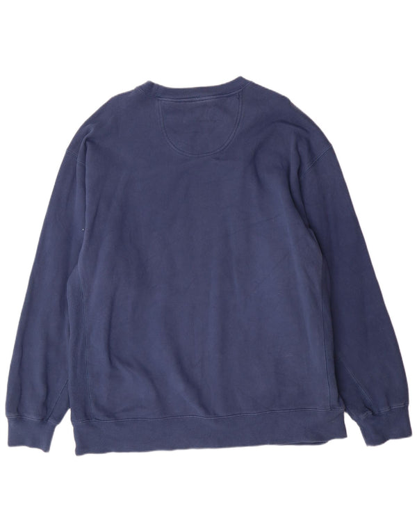 Izod Mens Tall Sweatshirt Pullover XL Marineblau Baumwolle