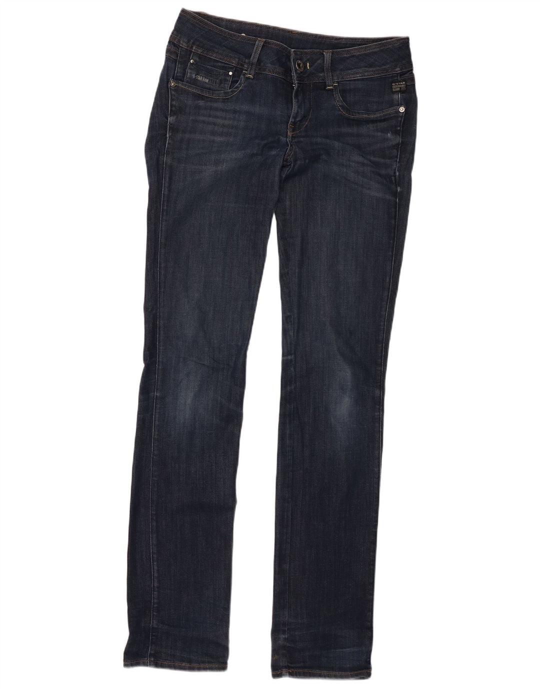 G-Star Damen Straight Jeans W29 L36 Marineblaue Baumwolle