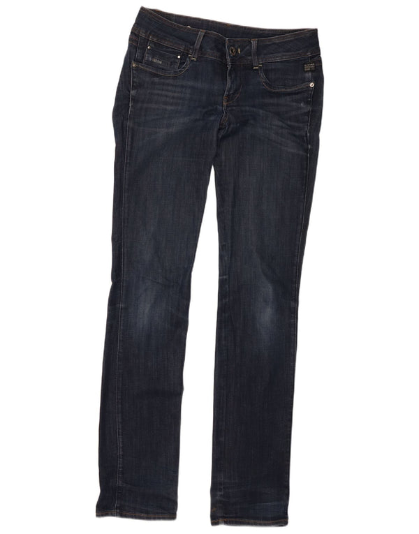 G-Star Damen Straight Jeans W29 L36 Marineblaue Baumwolle