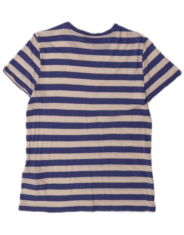 Polo Ralph Lauren Herren-T-Shirt-Oberteil, klein, blau gestreift, Baumwolle