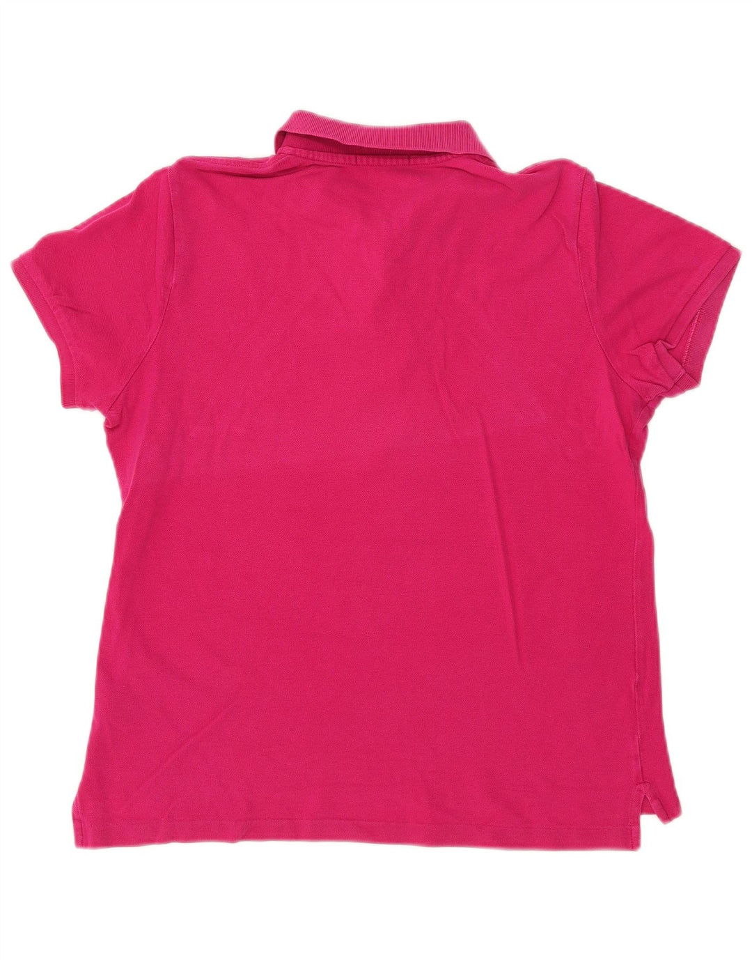 RALPH LAUREN Damen Skinny Poloshirt UK 18 XL Rosa Baumwolle