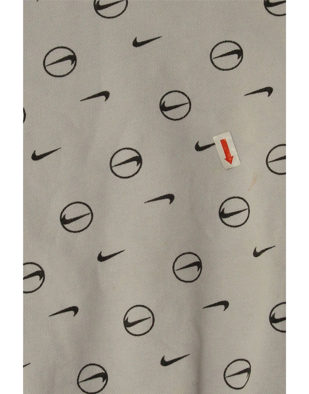 Nike Womens Oversized Crop Graphic Sweatshirt Pullover UK 10 Small Grau