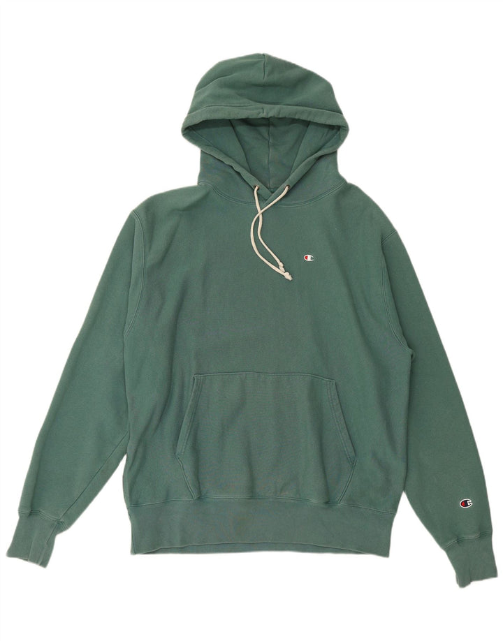 Champion Herren-Kapuzenpullover, groß, grüne Baumwolle