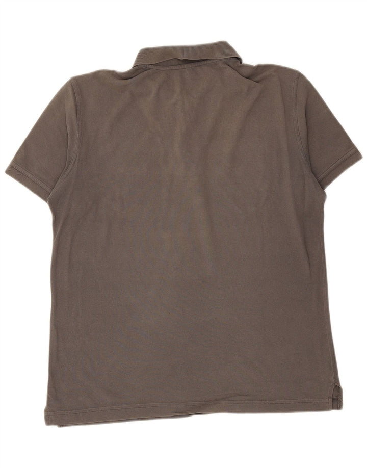 BENETTON Herren Poloshirt Mittelgrau