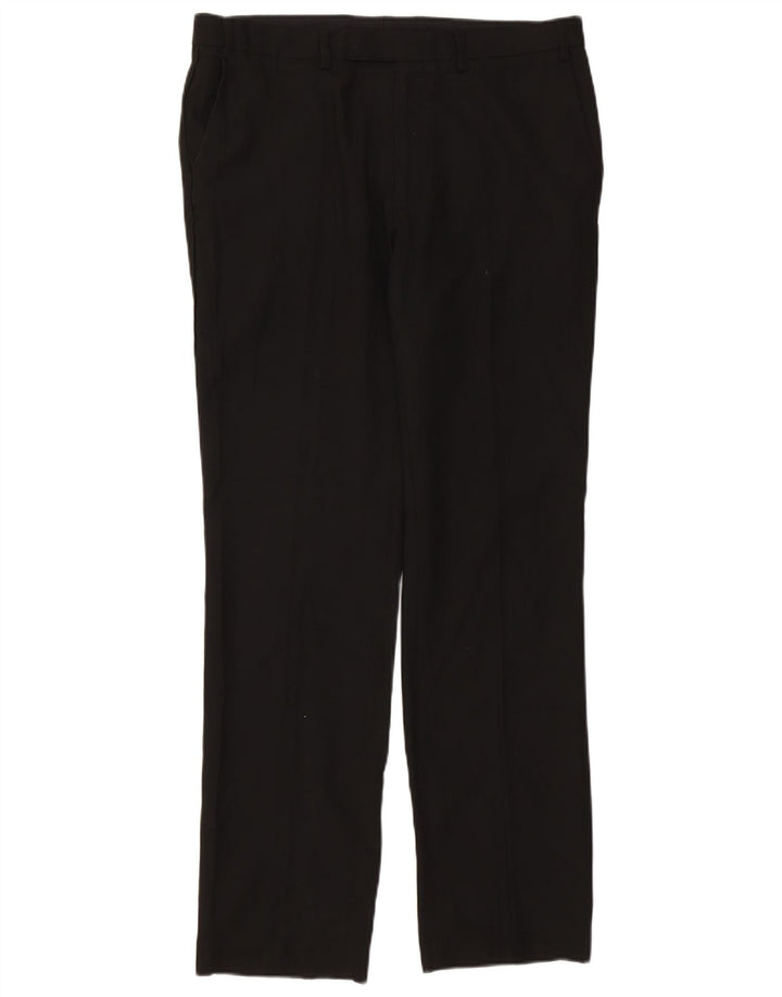 Marks & Spencer Herren Slim Fit Anzughose W34 L32 Schwarz