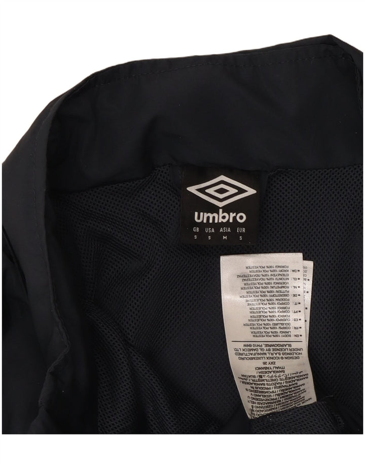 UMBRO Herren-Trainingsanzug mit Kapuze, Grafik, Oberteil, Jacke, Größe S, Marineblau, Polyester