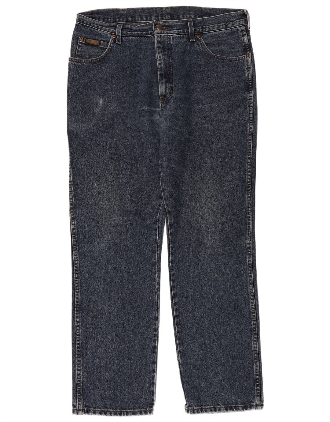 WRANGLER Mens Straight Jeans W36 L32 Blue Cotton