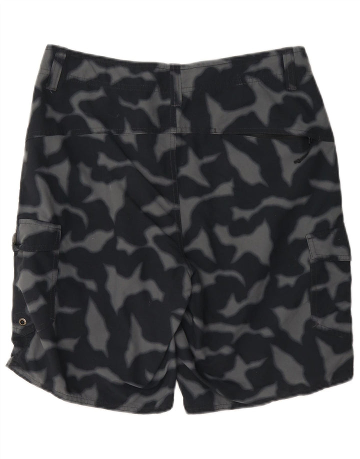 Patagonia Herren Cargo-Shorts W30 Mittelschwarzes Camouflage-Nylon