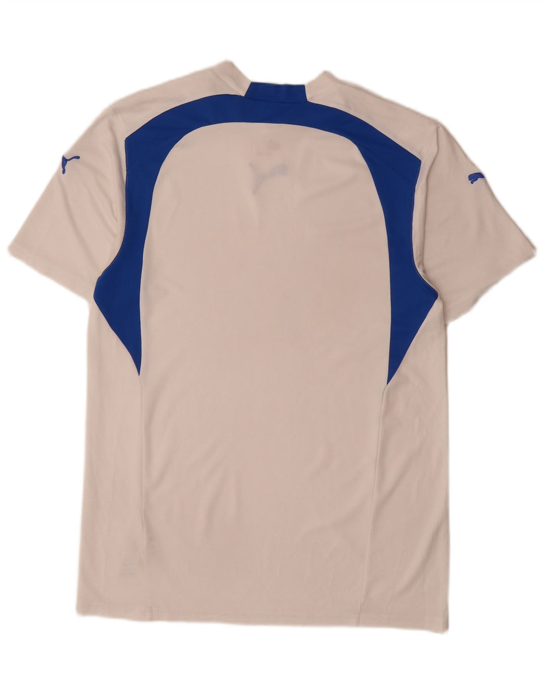 Puma Herren T-Shirt Top Small Weiß Colourblock Polyester
