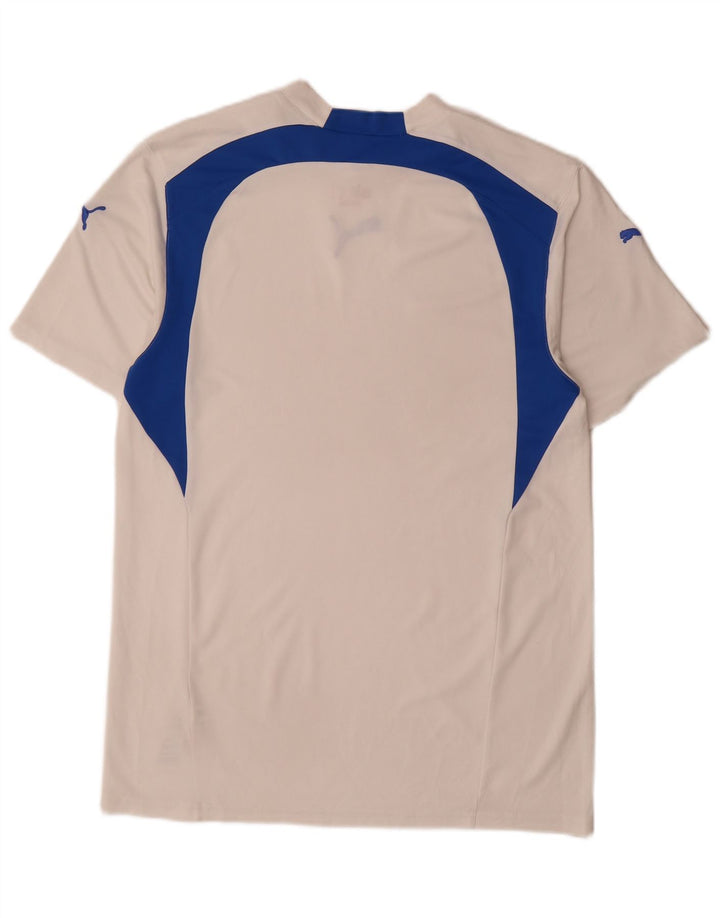 Puma Herren T-Shirt Top Small Weiß Colourblock Polyester