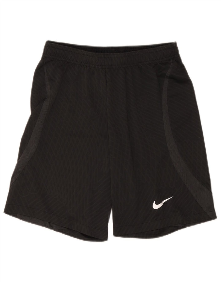 Nike Herren Dri Fit Slim Fit Sportshorts, klein, schwarz, kariert, Polyester