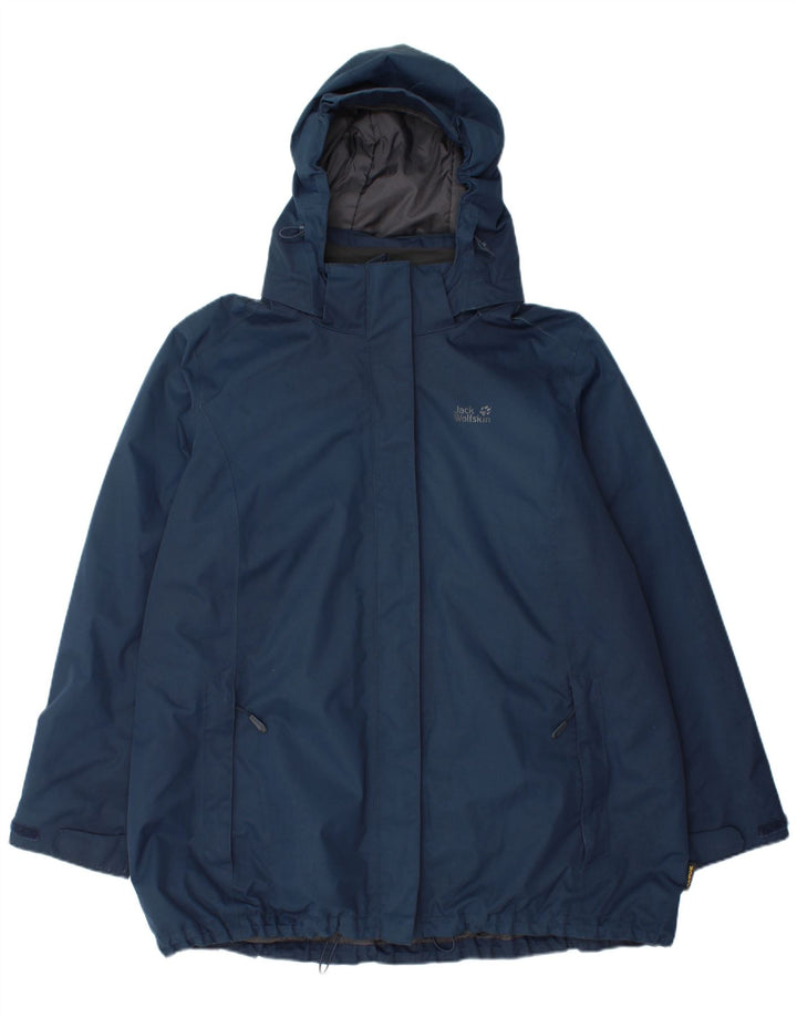 JACK WOLFSKIN Damen Windjacke mit Kapuze UK 24 4XL Marineblau